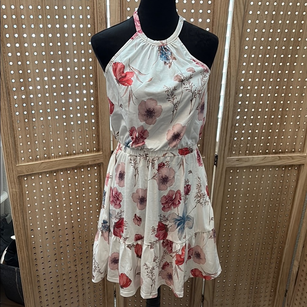Floral Halter‎ Dress